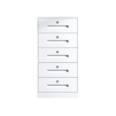 Imagem de Armário de Arquivos Cômoda doméstica de aço para escritório, maior capacidade, gabinete armazenamento multifuncional, arquivo dados(Branco)