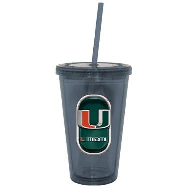 Imagem de Copo NCAA Miami Hurricanes Sip n Go, 473 ml