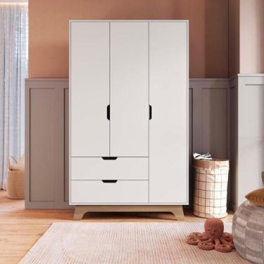 Imagem de Guarda-roupa Infantil 3 Portas e 2 Gavetas 100% Mdf Alice - FD