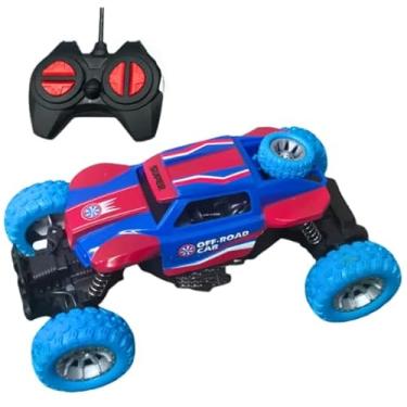 Imagem de Carrinho Controle Remoto Off-Road, 4 Funções com Luzes LED, Escala 1:24,Movido à Pilha, Absorção de Impacto