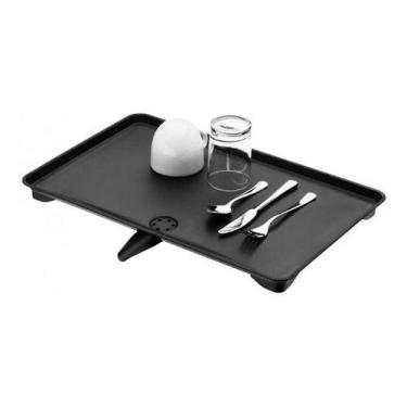 Imagem de Bandeja Travessa Escorredor Louça Pratos Bico Móvel Escoar Água Pia Co