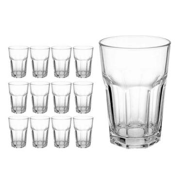 Imagem de Copo de Vidro 350ml Vitamina Transparentes Drink 12 Unidades - DONA LA