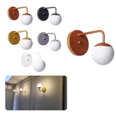 Imagem de Arandela Interno Externo Retro Bola Alumínio Decorações - IDEALLUME, C