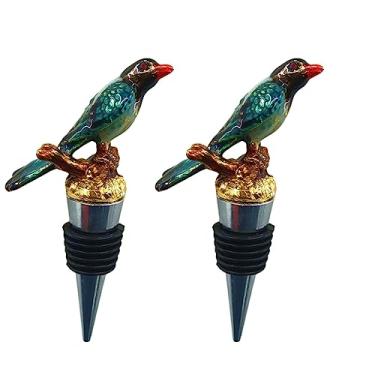 Imagem de Rolhas de vinho em formato de pássaro para garrafas de vinho, silicone, reutilizável, tampa de saída de vinho, tampa de garrafa, rolhas seladoras de garrafas, acessórios de vinho fofos, acessórios