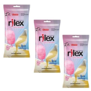 Imagem de Preservativo Rilex Aroma de Algodão Doce e Leite Condensado com 6 Unid
