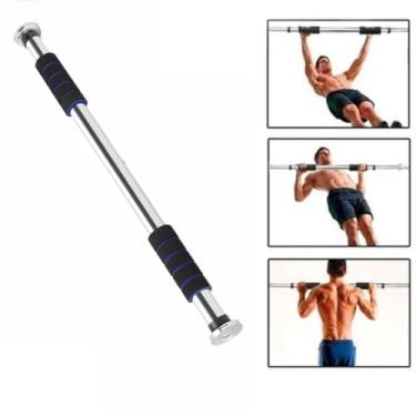 Imagem de Barra Fixa Flexão Porta Apoio Regulável 62 A 100 Cm