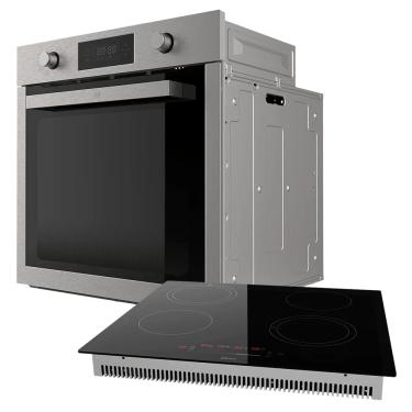 Imagem de Kit Cozinha Black – Cooktop Touch 4 Bocas e Forno de Embutir 75L