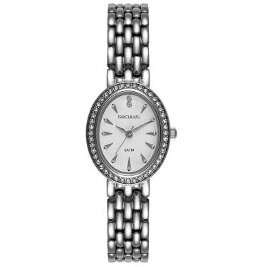 Imagem de Relógio Seculus Feminino Ref: 23745l0svns2 Oval Bracelete Prateado