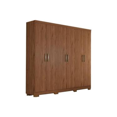 Imagem de Guarda Roupa Casal 6 Portas E 3 Gavetas Clara Flex Avelã - Panan