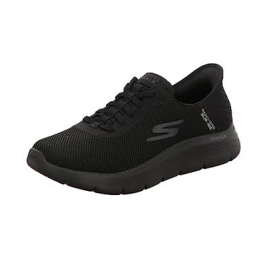 Imagem de Skechers Tênis feminino Go Walk Flex Hands Up Hands Free, Preto, 8.5 Wide