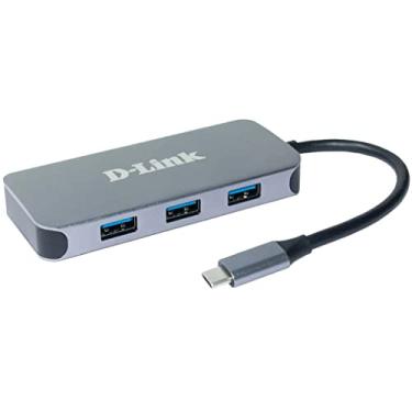 Imagem de D-Link Hub USB-C DUB-2335 6 em 1 com entrega de energia (PD 60W), HDMI 4K, Gigabit Ethernet, 3 portas USB 3.0, para PC, MacBook Pro, MacBook Air, iPad Pro, Chromebook, Surface Pro e mais