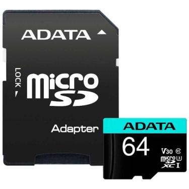 Imagem de Cartão de Memória Adata Premier Micro SDXC, 64GB, Classe 10, com Adapt