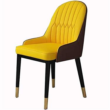 Imagem de Cadeira de jantar, cozinha, sala de jantar, móveis, cadeiras de couro sintético, cadeiras de jantar modernas de couro PU com encosto alto, assento macio, cadeiras de sala de estar, balcão de cozinha