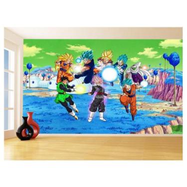 Imagem de Papel De Parede Dragon Ball Goku Vegeta Anime 3,5M Dbz402 - Você Decor