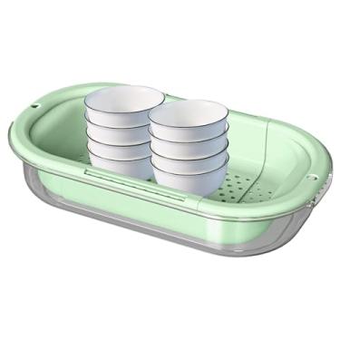 Imagem de Coadores para cozinha | Coadores e escorredores sobre a pia - Cesta de limpeza de frutas de drenagem rápida para cozinhar em casa preparação de refeições e lavar louça