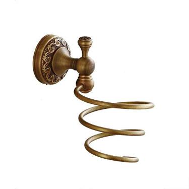 Imagem de ngddf2haa Secador de cabelo de cobre para banheiro, banheiro, pendurar na parede, banheiro, chuveiro, cabeleireiro