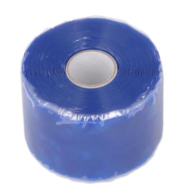Imagem de Mavaol Fita de reparo de silicone, à prova de vazamento, hermética, alta temperatura, vedação resistente para encanamento, automotivo, jardim e reparos (azul)