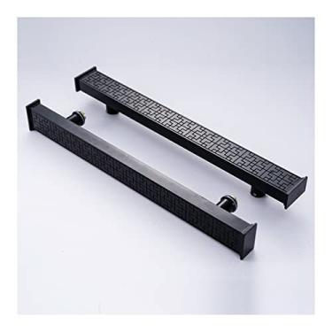 Imagem de Maçaneta de porta deslizante de liga de alumínio, maçaneta de porta deslizante dupla face é adequada para porta de madeira/porta de vidro, 1 peça (cor: estilo 4, tamanho: 80 cm/31,5 polegadas)