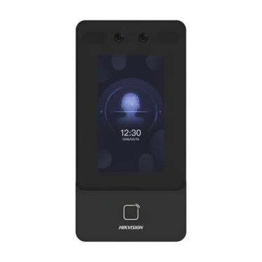 Imagem de Terminal de Controle de Acesso Facial Modelo DS-K1T342MX-E1 com Reconhecimento Avançado e Leitor de Cartão – Sistema de Segurança para Portas