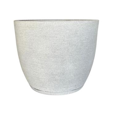 Imagem de Vaso Grand Planta Redondo Polietileno Jabuticabeira Fruteira (Branco Stone)