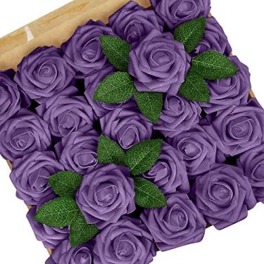 Imagem de Casa Pc Dia Buquê Simulação Casamento Falso Festival Presente Ilustração Flor dos Namorados 25 Espuma DIY Caixa Rosa Decoração Diária Decoração de Casa Rosa Quente Flores Artificiais Flores Coloridas