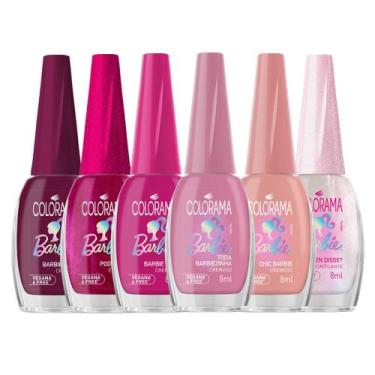 Imagem de Kit Esmalte Colorama Coleção Barbie - 6 Cores