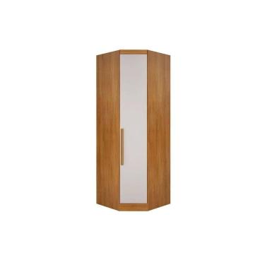 Imagem de Guarda Roupa Closet Solteiro De Canto Obliquo Rizon/linea C/ 1 Porta Cumaru/fendi 25 - Novo Horizonte
