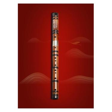 Imagem de Flauta de bambu flauta profissional desempenho amargo material antigo entrada de instrumento flauta transversal (tecla A-C)