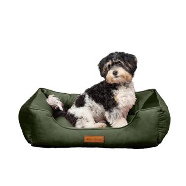 Imagem de Modern Threads Cama de luxo para cães – Almofada confortável de veludo tufado para cães pequenos a grandes – Lavável na máquina – Espaço de sono durável e fofo para animais de estimação – Cuide do seu