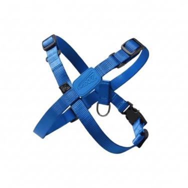 Imagem de Peitoral Anti Puxão e Guia Ajustável Para Cães Azul Marinho G