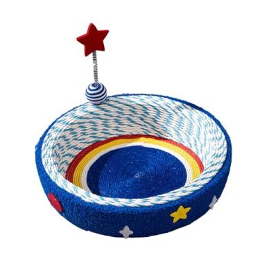 Imagem de IEUDNS Arranhador para gatos, cama, tábua de arranhar, brinquedo engraçado, confortável, cesta de arranhar para dormitório, gatos internos, casa, Pequeno