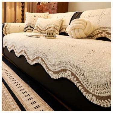 Imagem de SPXMQSS Capa de sofá seccional, antiderrapante, capa de sofá universal, super macia, em forma de L, capa de almofada de sofá lavável, protetor de móveis A 110 x 110 cm