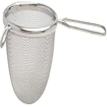 Imagem de Peneira pequena, aco inoxidavel, para cozinhar, lavar e preparar, pratica, delicada, versatil, funcional, 16cm.