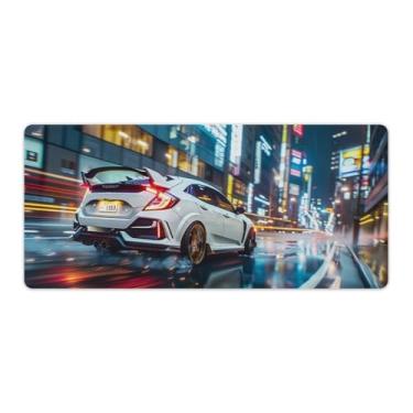 Imagem de HouLaiZhe Anime Japan JDM Tapete de mouse para jogos, grande, para jogos, base de borracha, antiderrapante, acessórios de computador, suprimentos para escritório, casa, 40 x 90 cm