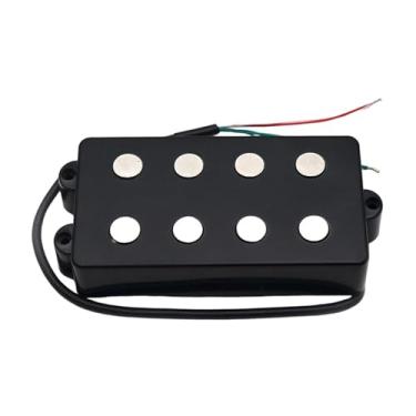 Imagem de Almencla Captador de bobina dupla para guitarra elétrica, peça de reposição, acessório, captador humbucker, peça para baixo de 4 cordas, para prática e