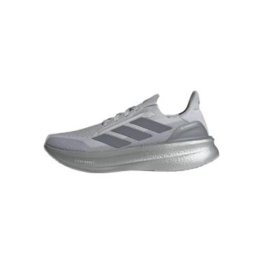 Imagem de adidas Tênis de corrida masculino Ultraboost 5x, Cinza maciço/cinza/prata halo, 40