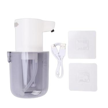 Imagem de Pssopp Distribuidor de Sabão de Espuma Automático, 400ml Ajustável Montagem na Parede Mão Saboneteira para Banheiro Cozinha Mão Prato Loção