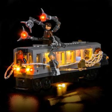 Imagem de LocoLee Customized Light kit Compatible with Lego 76321 Spider Man vs Doc Ock Subway Train Scene - No Model Only Lights, LED Lighting Accessories Compatible with Lego Subway Train Scene