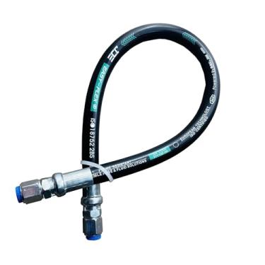 Imagem de Conjunto giratório de mangueira hidráulica XFPC 26711-04-04-18, mangueira de 1/10.2 cm, fêmea JIC X fêmea, 45,7 cm de comprimento, 5800 PSI