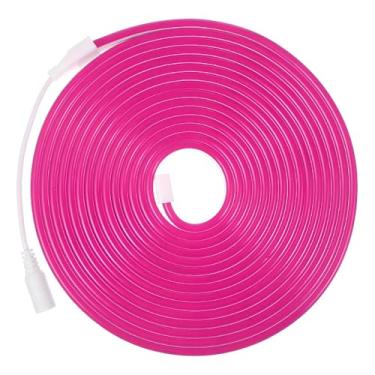 Imagem de Fita LED Neon Flexível Rosa Pink, 5m x 2,5cm, Silicone, 12W, IP65, 1440LM/m, Baixo Consumo, Decoração Ambientes