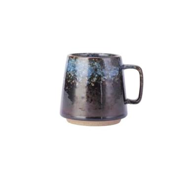 Imagem de Caneca de chá Caneca de café cerâmica retrô, chá da tarde, leite, padrão irregular, com alça Xícaras de café