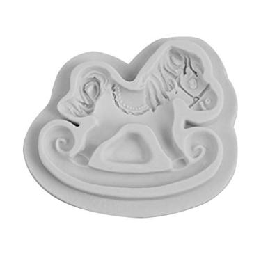 Imagem de Cavalo de em Silicone Grau Alimentar para Decoração Artesanal Bolo Fondant Chocolate e Massa DIY