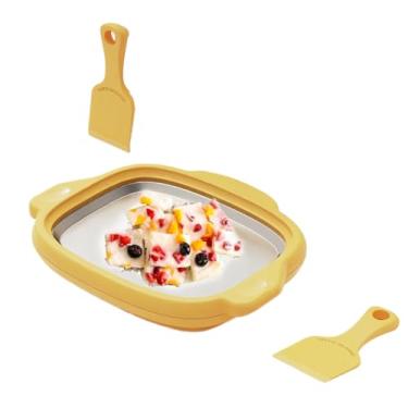 Imagem de Máquina de Gelado,Reutilizável com 2 Raspadores - Criador De Gelado Caseiro Para Crianças E Família - Para Sobremesas De Iogurte Sorbet E Mole Em Casa E
