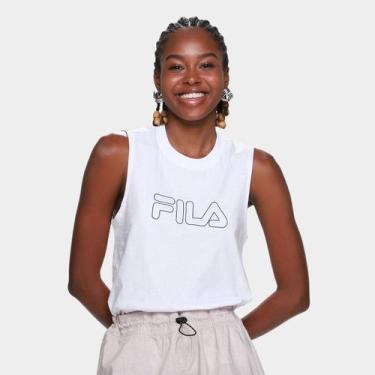 Imagem de Regata Fila Basic Outline Feminina, Branco, G