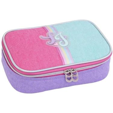 Imagem de Estojo Escolar Box Grande, Capacidade para 100 Lápis, Zíper Reforçado, Divisórias Internas com Elásticos, Material Resistente, Design Estiloso (Estojo Escolar Just Metal Play)