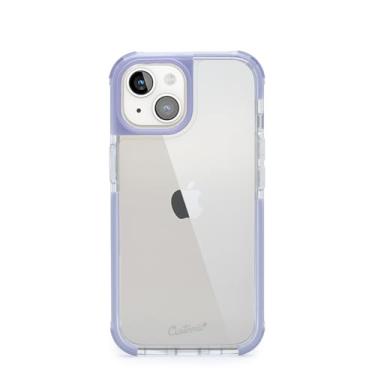 Imagem de Customic Capinha Case Capa para Celular iPhone 15 (6.1"), Impactor Ultra Anti Impacto Proteção Militar 3 metros contra quedas, Antiamarelamento, Transparente, Lilás