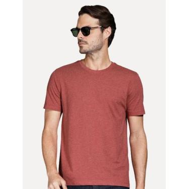 Imagem de Camiseta Aramis Masculina Basic Lisa Mono Icon Vermelhol Mescla Tamanh
