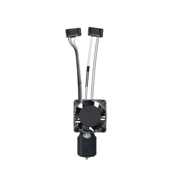 Imagem de Atualização hotend compatível com bambu lab p1p/x1c/p1s/x1-cabeça de impressão de bico de aço endurecido, peça de reposição de impressora 3d(P1 Full Hotend 0.4mm)