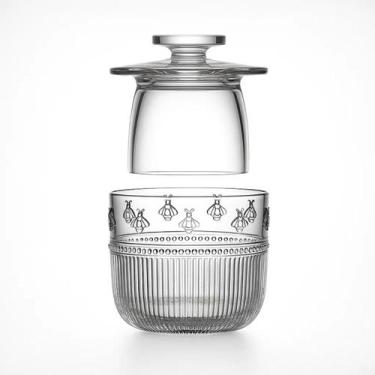 Imagem de Manteigueira Francesa Cristal Pequenos Voadores 160ml Mesa Posta Café 
