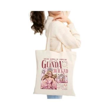 Imagem de Bolsa De Lona Inspirada Em Glinda E Elphaba Do Musical Wicked, Present